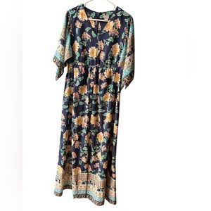 Chicos Long Floral Dress Size 6